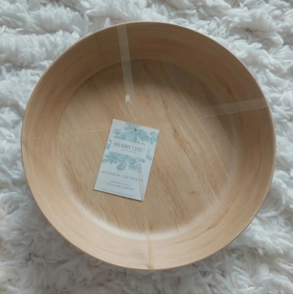 Shabby Chic Melamine Bowls ~ set of 4!